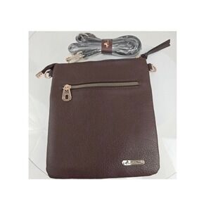 Montana West Brown Vegan Leather Crossbody Bag Sling